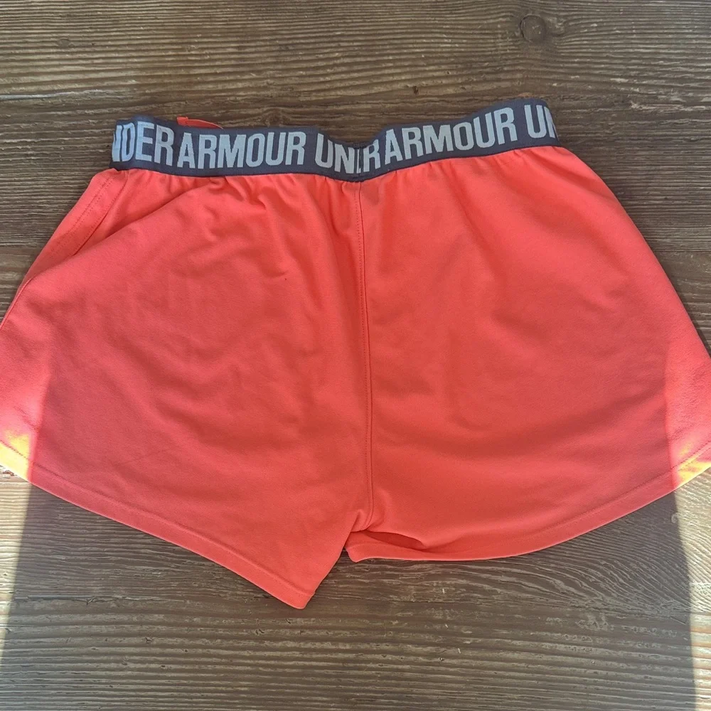 Under Armour Women's Vibrant Orange Athletic Shorts